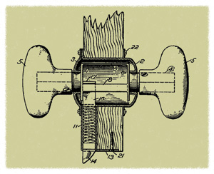 Schlage bored in lock.