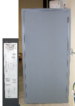 Right: Door in opening Left: Locating template Time to Install: Hardware only 40 minutes to one hour. Special Tools: None Warranty: Exit device two years; Trim five years; keypad two years Right: Door in opening Left: Locating template Time to Install: Hardware only 40 minutes to one hour. Special Tools: None Warranty: Exit device two years; Trim five years; keypad two years