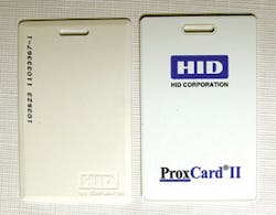 ProxCards front and rear. ProxCards front and rear.