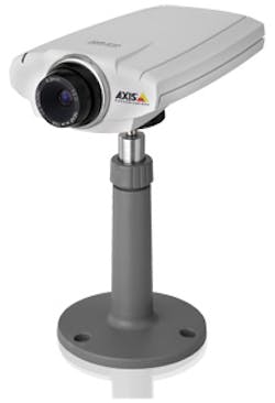 The Axis 210 is a modern network camera.