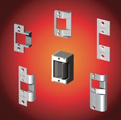 All strikes feature a 1' total backset (the smallest in the industry), 1200 lbs. holding force, 500,000 life cycle durability and an all stainless steel locking mechanism. All strikes feature a 1' total backset (the smallest in the industry), 1200 lbs. holding force, 500,000 life cycle durability and an all stainless steel locking mechanism.