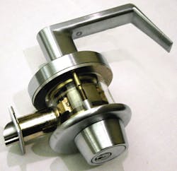 Lever lockset with return to within ½” of the door. Lever lockset with return to within ½” of the door.