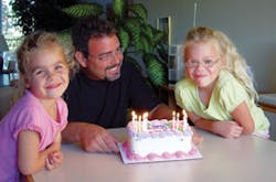 Mark Miller with daughters Madeline and Mackenzie. Mark Miller with daughters Madeline and Mackenzie.