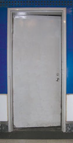 'Before' door. 'Before' door.