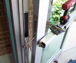 Routing was required to install the EPT-10 into the aluminum door &amp; frame.