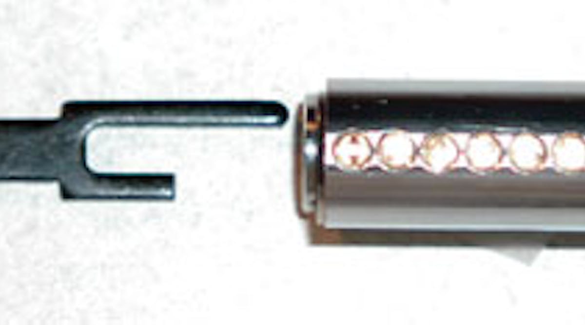 Knob lock tailpiece with shortened end to bypass sidebar.