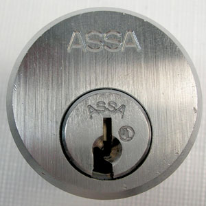 Twin Exclusive mortise cylinder.