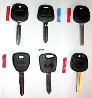 Six Jet &ldquo;LC&rdquo; Transponder key blanks.