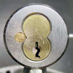 Drill out face of cylinder. Drill out face of cylinder.