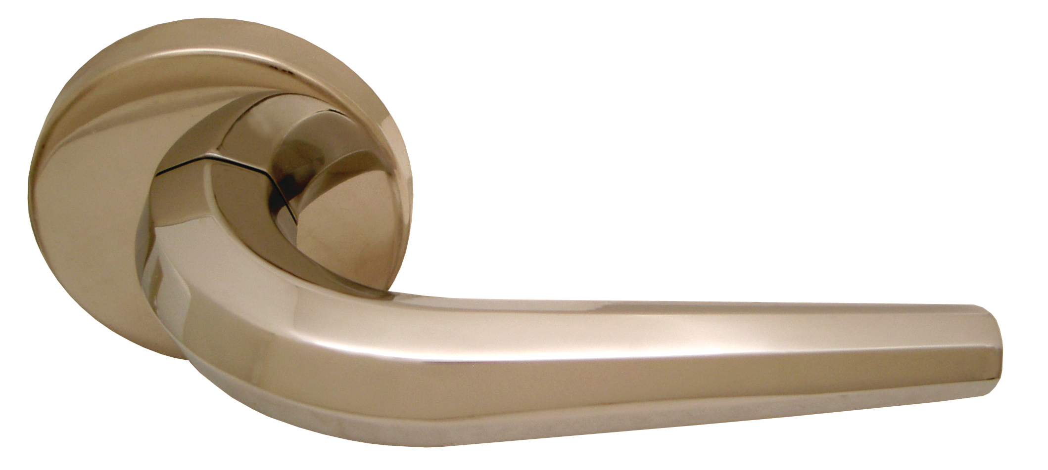 Custom solid brass, nickel-plated leversets for the Brompton, a Manhattan condo high rise