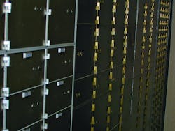 1. Nest of safe deposit boxes 1. Nest of safe deposit boxes