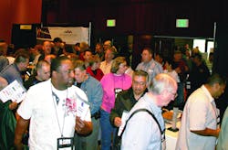 Crowd at opening of IML Los Angeles Expo Crowd at opening of IML Los Angeles Expo
