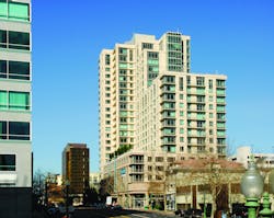 The Grand, Oakland's tallest building, features 236 luxury apartments in a 25-story, 311,000 square foot structure. The Grand, Oakland's tallest building, features 236 luxury apartments in a 25-story, 311,000 square foot structure.