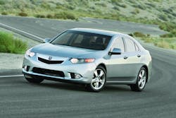 2011 Acura TSX sedan. Most Hondas and Acuras are using sidewinders.