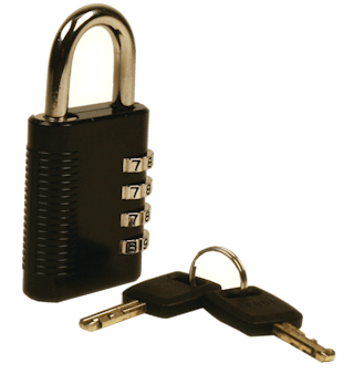 Combination padlock for lockers