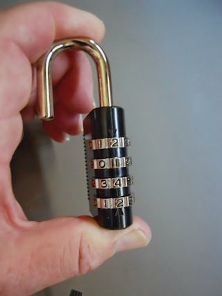FJM Security SX-575 Locker Combination Padlock with Key Override and Code Discovery