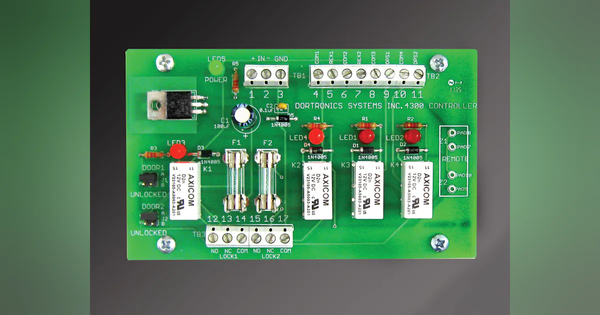 Dortronics Timer Module 4300 Series Two-Door Controller | Locksmith Ledger