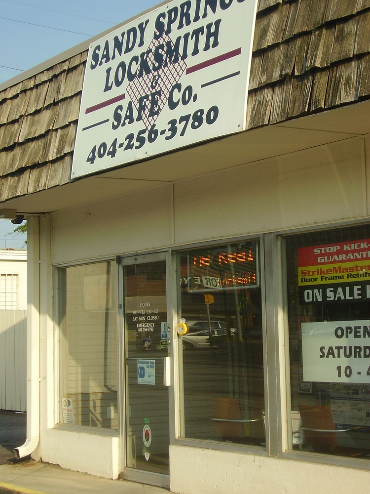 The real Sandy Springs Lock and Safe, a local business for more than 30 years
