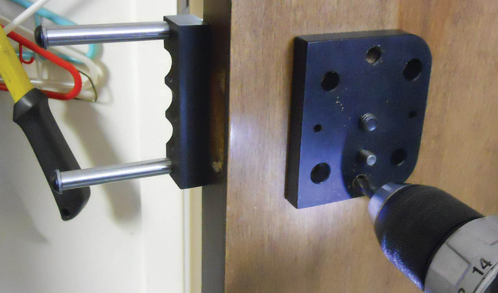 Drilling from the obverse side