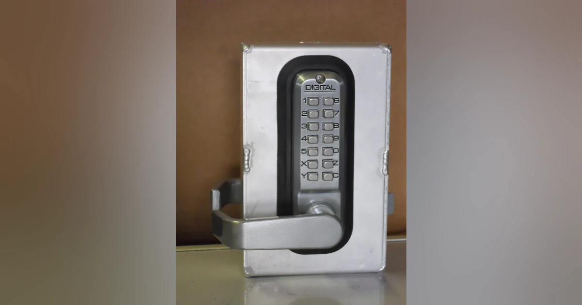 Keyless Access With Lockey® 2835 DC Mechanical Push Button Gate Lock ...
