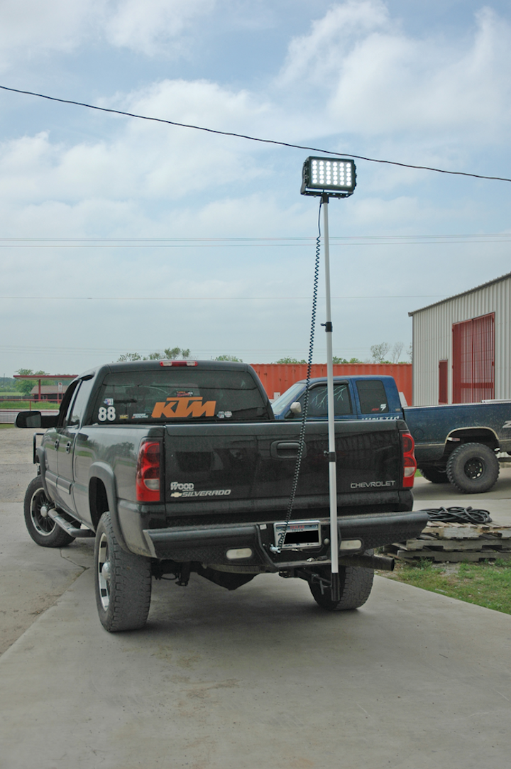 Trailer HitchMounted LED Work Lights From Larson Electronics
