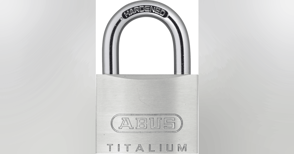TITALIUM padlocks are approximately 30 percent lighter than