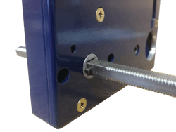 Photos 20, 21 & 22. Spindle inserted into mortise lock Photos 20, 21 & 22. Spindle inserted into mortise lock