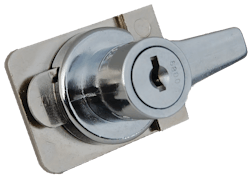 Photo 1. Delta sliding glass showcase lock, model ADHE Photo 1. Delta sliding glass showcase lock, model ADHE