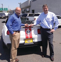 ADI has given away a new car every year for the last 10 years. 2012 winner is Rick Manzo, COO, Maffey&rsquo;s Security Group