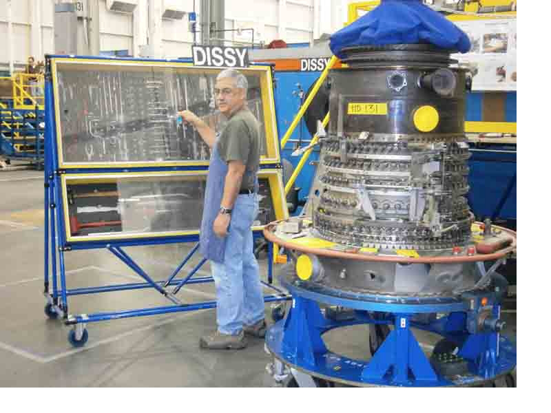 Jerry Estrada accessing a tool box
