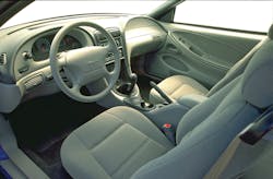 1999 Mustang. Transponders were optional on 1996 Mustangs, then standard on 1997-1999 models. 1999 Mustang. Transponders were optional on 1996 Mustangs, then standard on 1997-1999 models.