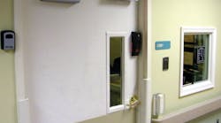 Healthcare application: delayed egress for lobby doors