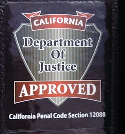 California Department Of Justice Label California Department Of Justice Label