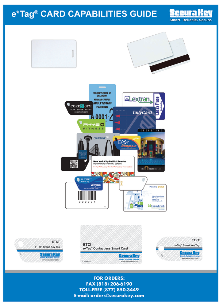 Secura Key Card Capabilities Guide
