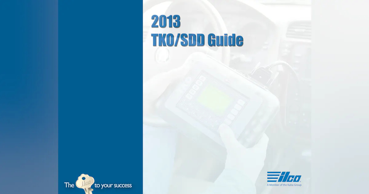 Updated 2013 TKO/SDD Guide Now Available | Locksmith Ledger