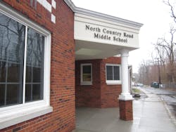 1. Miller Place Schools upgraded security with electronic locks at North Country Road Middle School and its three other schools.