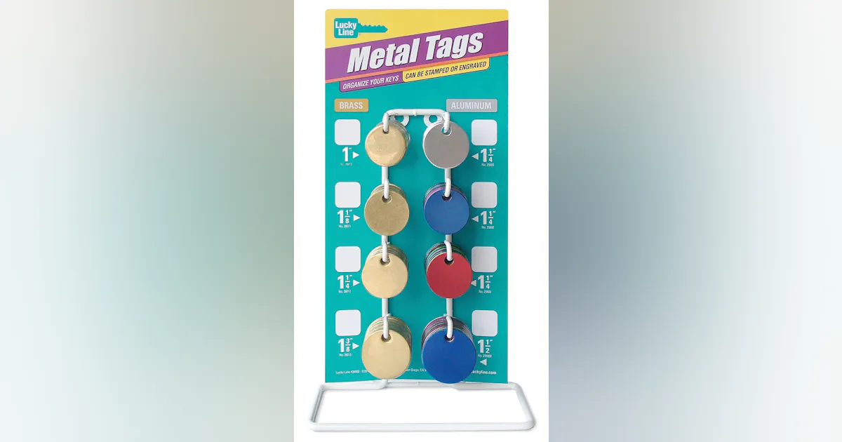 Metal Key Tag Counter Display | Locksmith Ledger