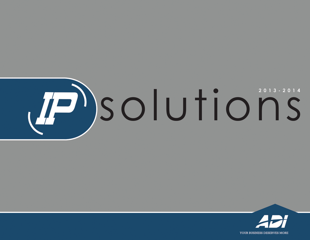 ADI IP Solutions Catalog