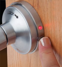 PDQ Red LED indicates the door is secured PDQ Red LED indicates the door is secured