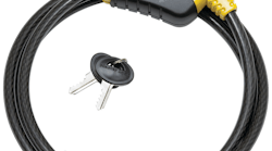 8400 series adjustable cable locks incorporate Python rekeying system.