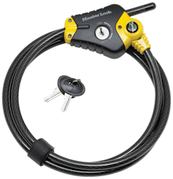 8400 series adjustable cable locks incorporate Python rekeying system. 8400 series adjustable cable locks incorporate Python rekeying system.
