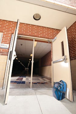 Detex alarm sounds when doors are propped open Detex alarm sounds when doors are propped open