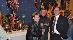 1. Barb and Len Schwartz of Safes Unlimited with IDN-Hardware Sales CEO Arnie Goldman at the 19th Annual Trade Show & Security Conference V.I.P. Casino Night in Novi, Michigan.