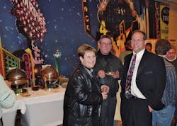 1. Barb and Len Schwartz of Safes Unlimited with IDN-Hardware Sales CEO Arnie Goldman at the 19th Annual Trade Show &amp; Security Conference V.I.P. Casino Night in Novi, Michigan.