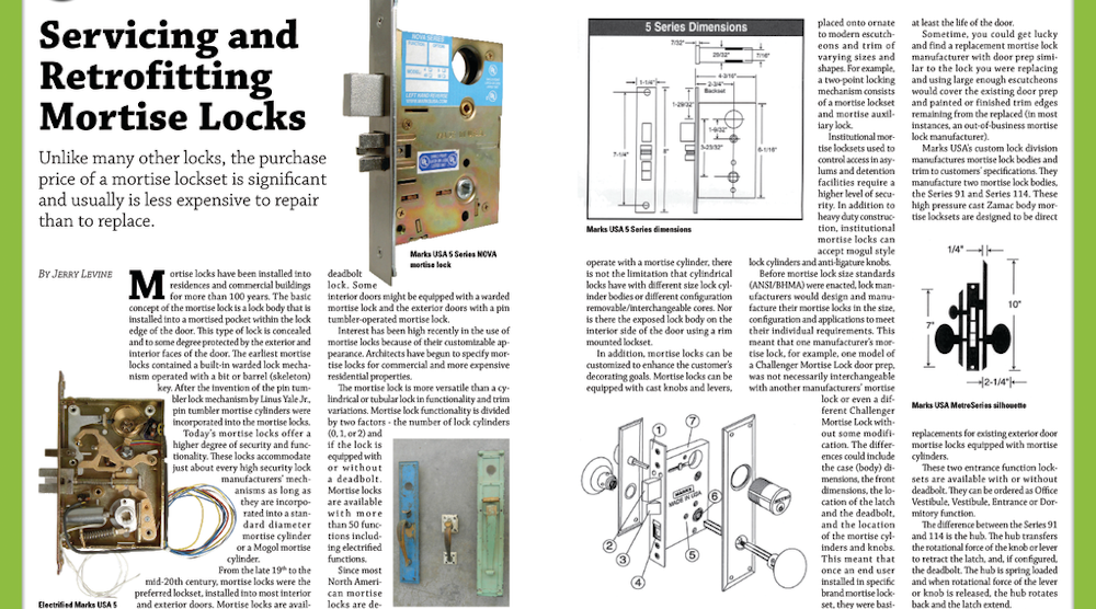 The Concepts and Mechanics of Master Keying: Developing Master Keys ...