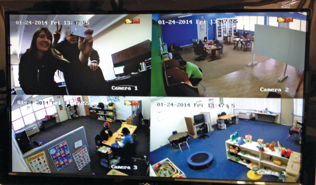 Four cameras provide campus footage