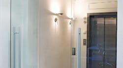 R100-1H mounted on glass door R100-1H mounted on glass door