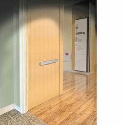 TRUE Wood Door With Inset Fire-Rated Hardware