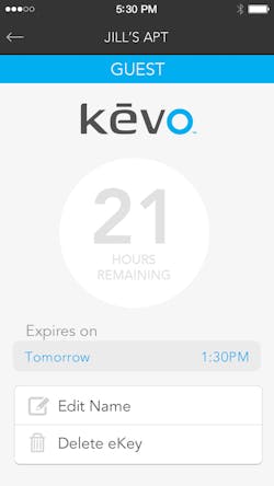 Uni Key Kevo Update Guest E Key