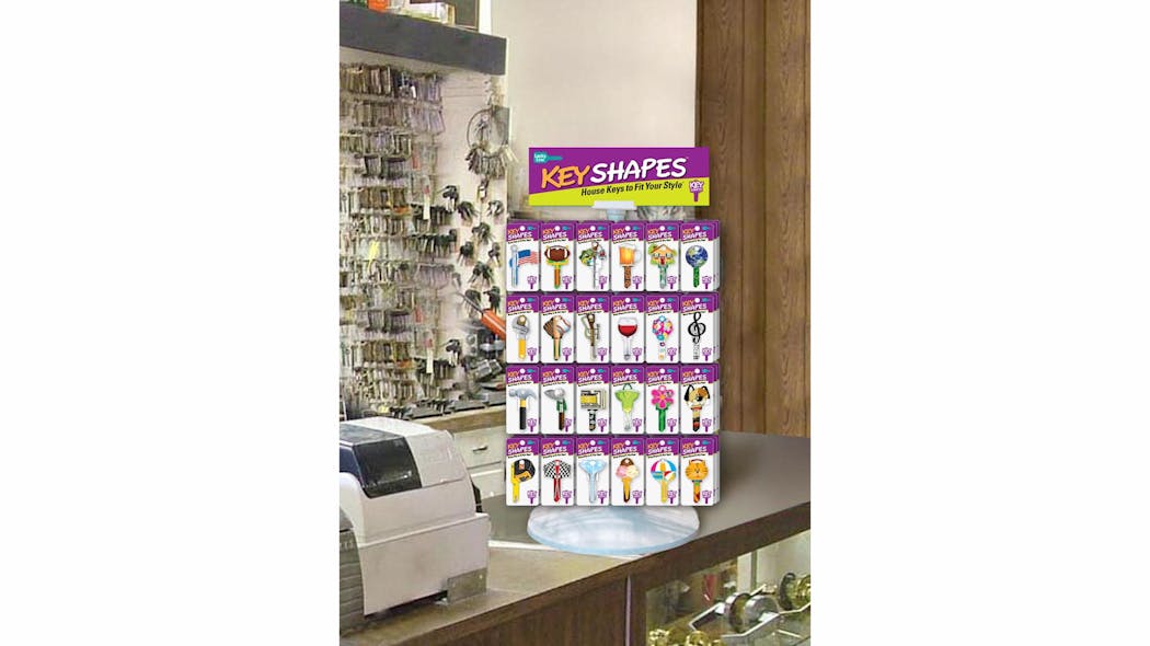 Lucky Line Key Shapes countertop display